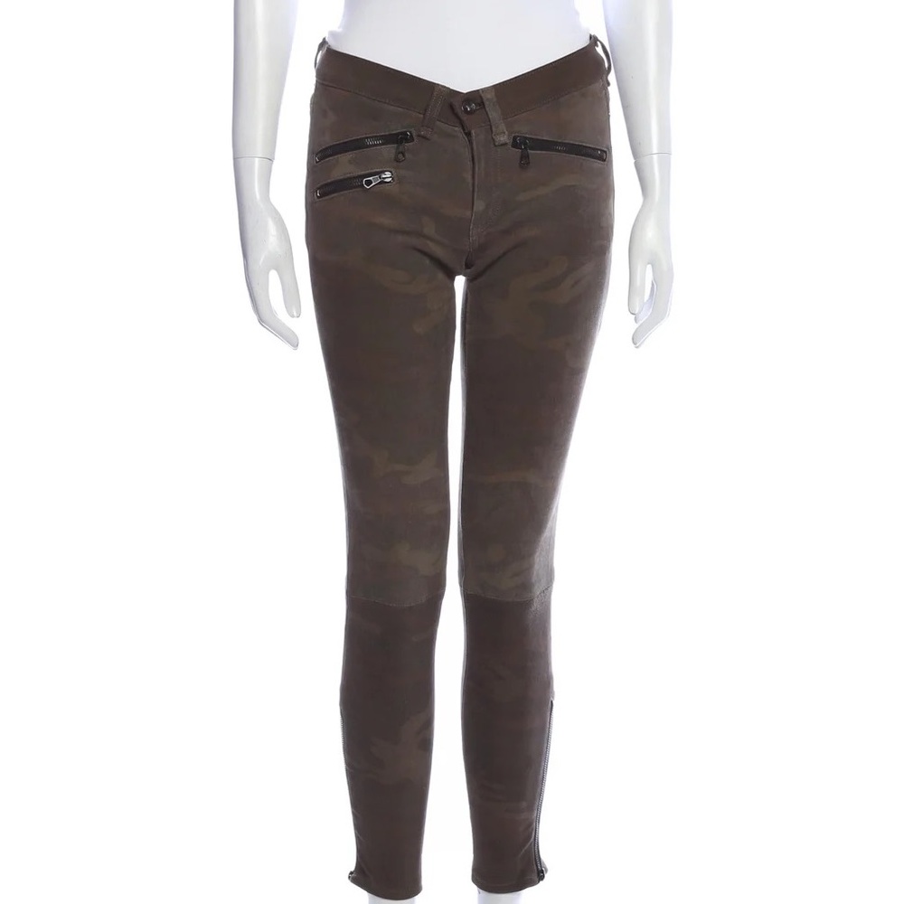 Rag & Bone leather camo jeans